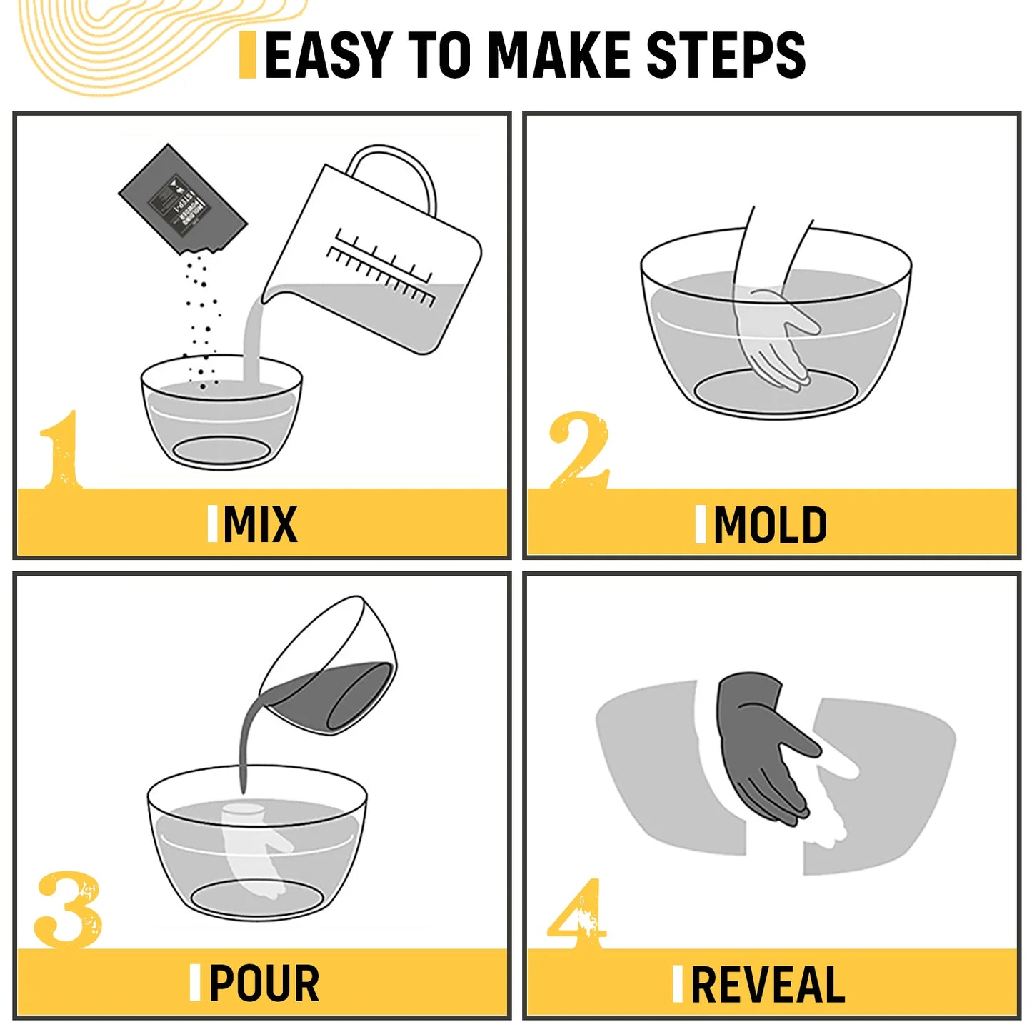 3D Hand Casting Kit for Family of 4